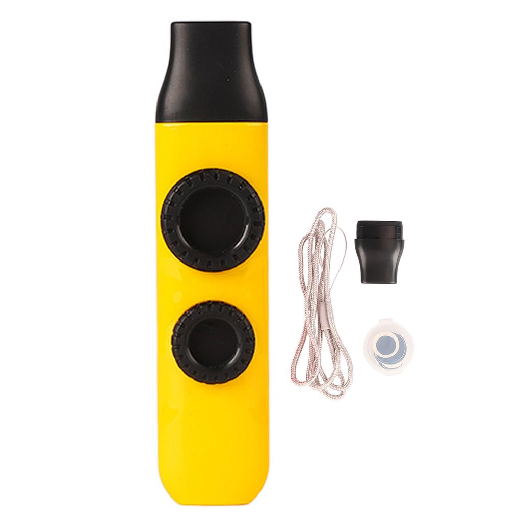 Казу Пластиковый Профессиональный Регулируемый Тон Музыкальный Инструмент с 10 шт. Флейтовыми Мембранами для Укулеле Скрипки Высокий Глянец