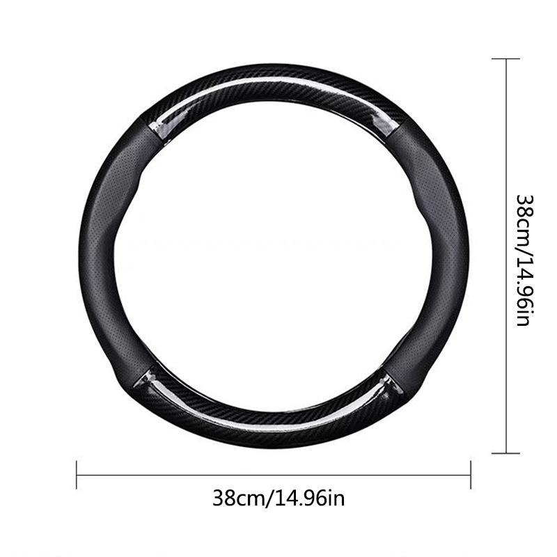 Car Anti-slip Leather Steering Wheel Cover For BMW M Power X3 X4 X5 X7 E36 E39 E46 E60 E65 E90 F10 F20 F25 F30 G20 G30 Accessory FI6