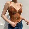 Slim Fit Lace Camisole Sexy Lace Splicing Tank Top Streetwear Suspender Vest Beach
