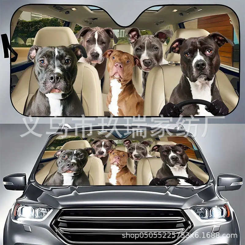 Summer Hot Car Sunshade Funny Cartoon Big Eye Pattern Custom One Piece