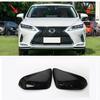 Bright Black Rearview Mirror Cover Trim For Lexus RX350 RX450H 2016-