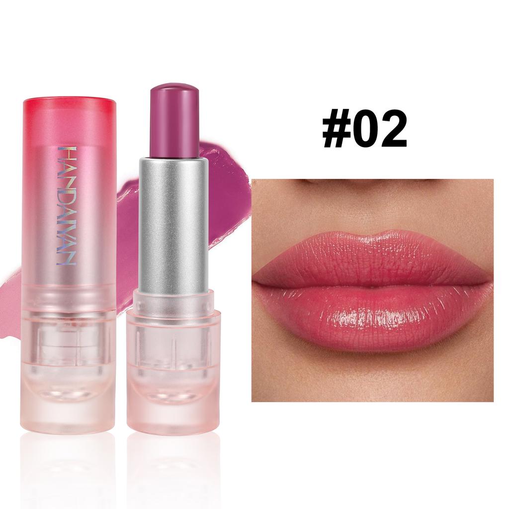 Warm Change Jelly Lip and Cheek Lip Balm Long-lasting Moisturizing Mirror Water Color Changing Lip Balm