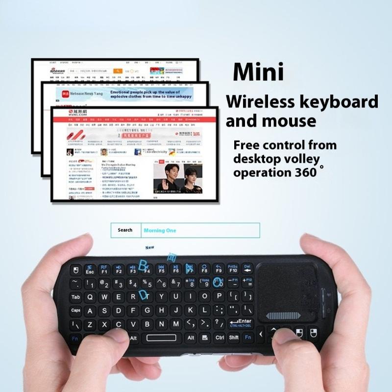 Мини Беспроводная Клавиатура с Тачпадом Мышь Легкий Портативный Контроллер Bluetooth-совместимая Мышь для ПК Игр