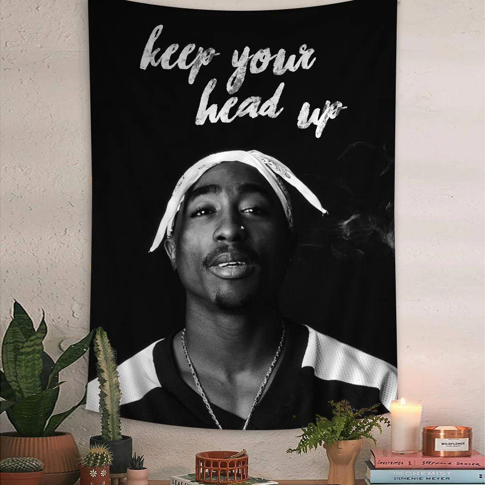 2pac's tapestry matches Amaru Shakur's cartoon
