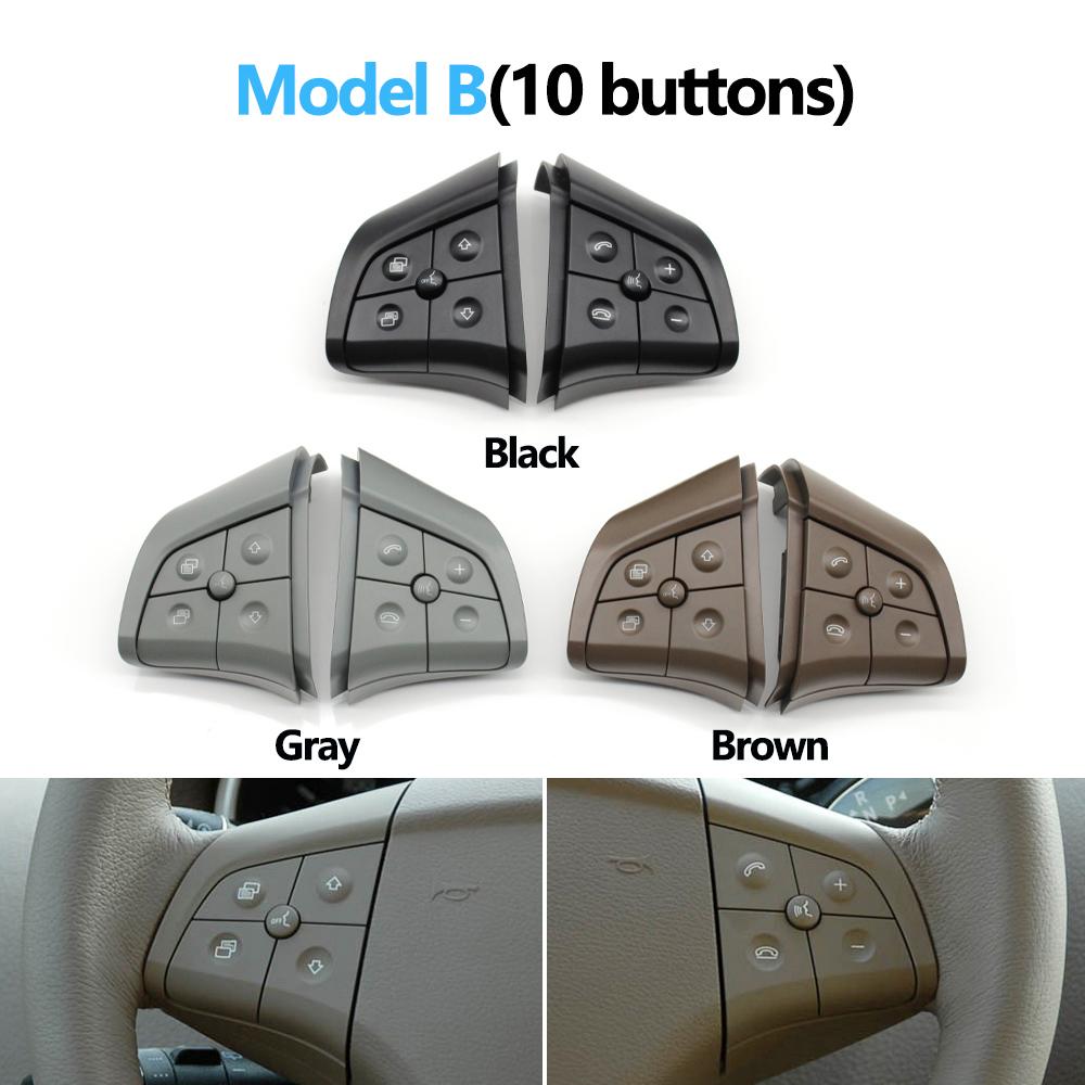 Автомобильный многофункциональный комплект кнопок на руле, клавиши управления телефоном для Mercedes Benz W164 W245 W251 ML GL300/350/400/450