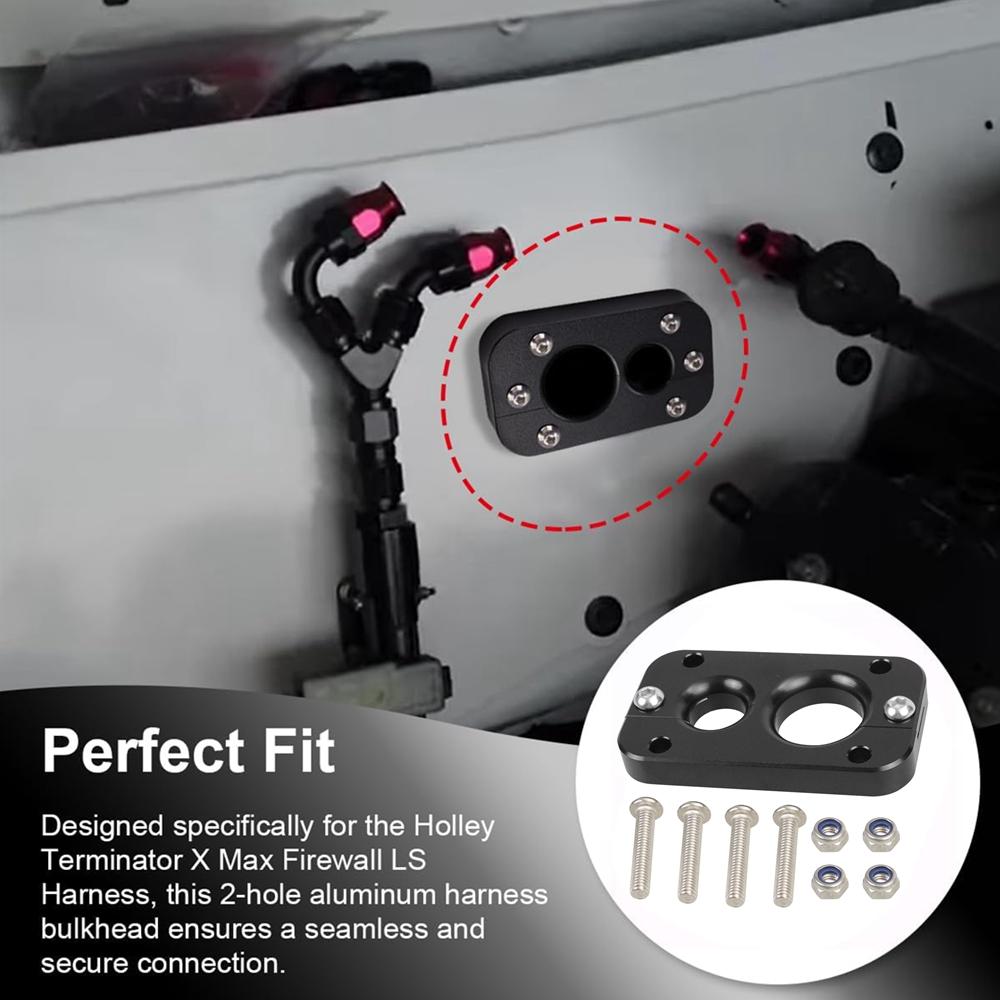 01232025 Eliminates Gromet In Fire Wall Compatible for Holley Terminator X Max Firewall Pass Through for Wiring Harness