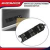 84820-0R040 Power Window Switch Control Panel Front Left Driver Side White LED Lighted Compatible With Toyota Tundra 2007- Replace 848200R040 Master