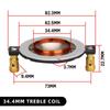 1Pcs Titanium Film Tweeter Voice Coil Membrane DIY Parts Treble Coil