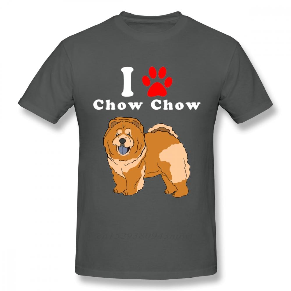 Round Neck I Love My Chow Chow In The Year Of The Dog Adopt Rescue Dog Lover Mom Or Dad Save Abandoned Pet Dot t shirt
