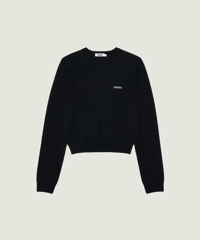 GROVE Elena L/S Knit (Black)