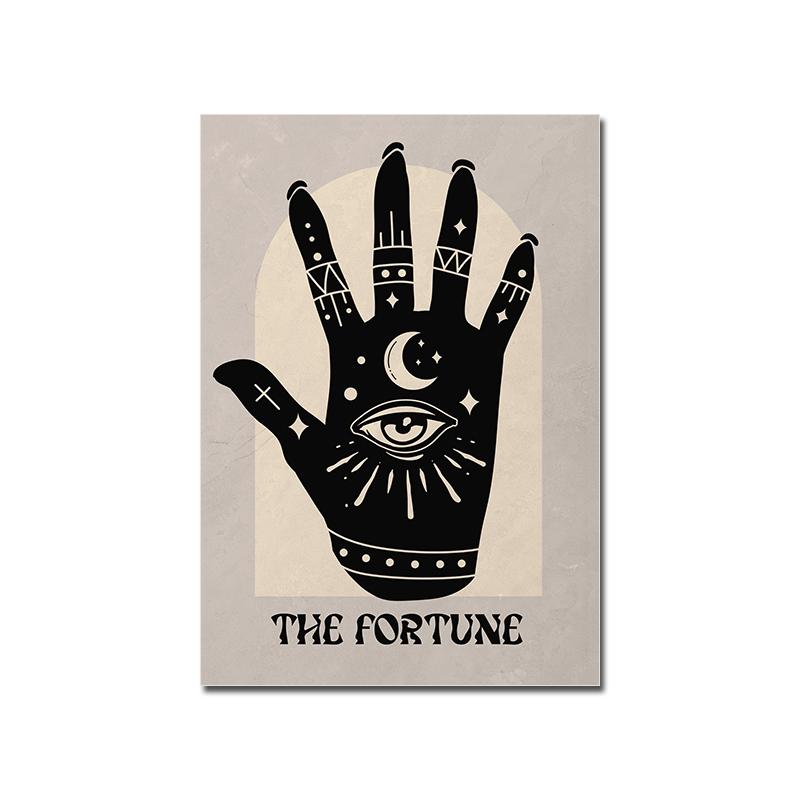 Witch Tarot Poster Abstract Celestial Canvas Painting Bohemian Astrology Art Printing Scandinavian Mural Living Room Decoration