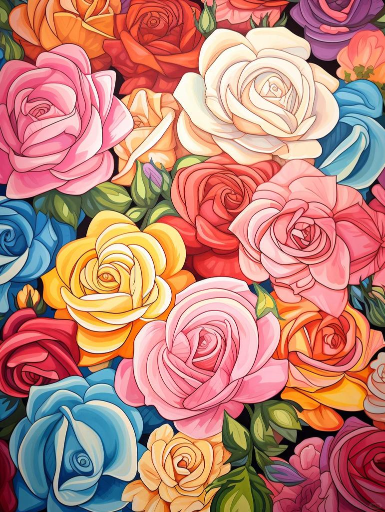 5D DIY Алмазная картина Пион Красочные цветы Стразы Картина Вышивка Гибискус Наборы Художественная мозаика Украшение дома