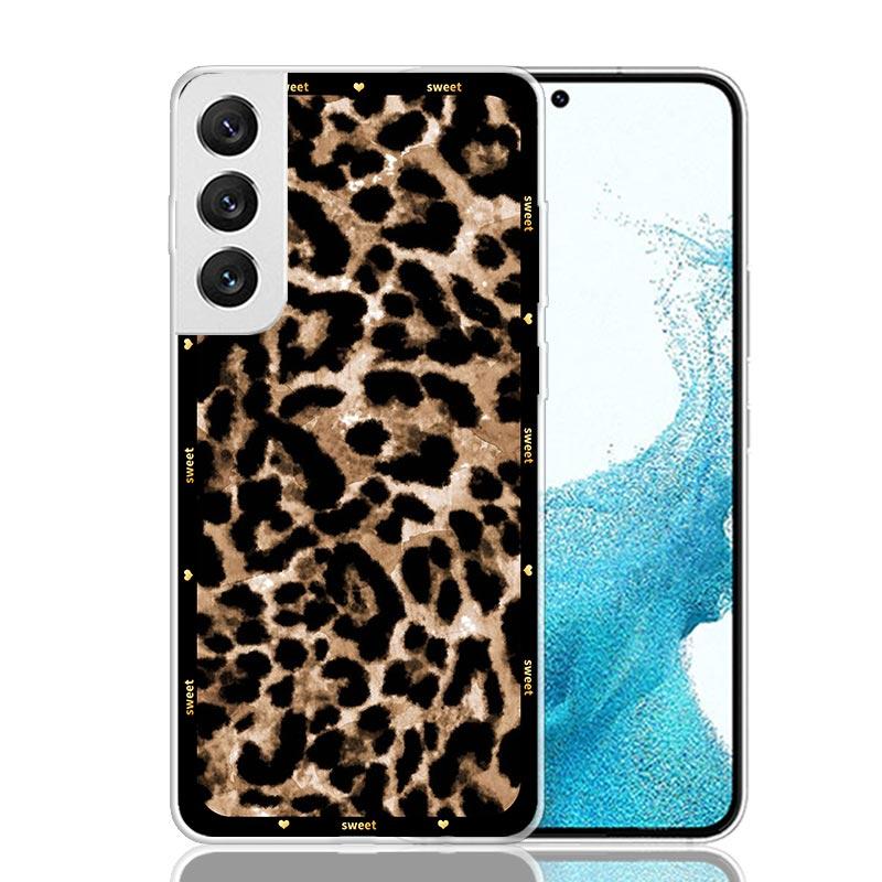Чехол для телефона с леопардовым принтом для Samsung Galaxy S26 S25 Edge S24 S23 FE S22 Ultra S21 Plus S20 + Fundas Cover Coque Galaxy S2