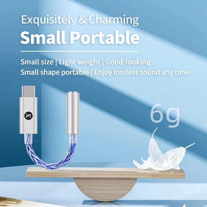 JCALLY CX31993 Hifi DAC Type-C на 3,5 мм цифровой аудиодекодер портативный усилитель для наушников DAC Type C на 3,5 мм LXDA JM6 Pro AMP