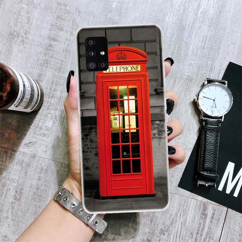 Чехол для телефона с флагом Лондона, Великобритании и Англии для Samsung Galaxy A12 A22 A32 A42 A52 A72 A51 A71 5G A41 A31 A21 A02S M12 M21 M31