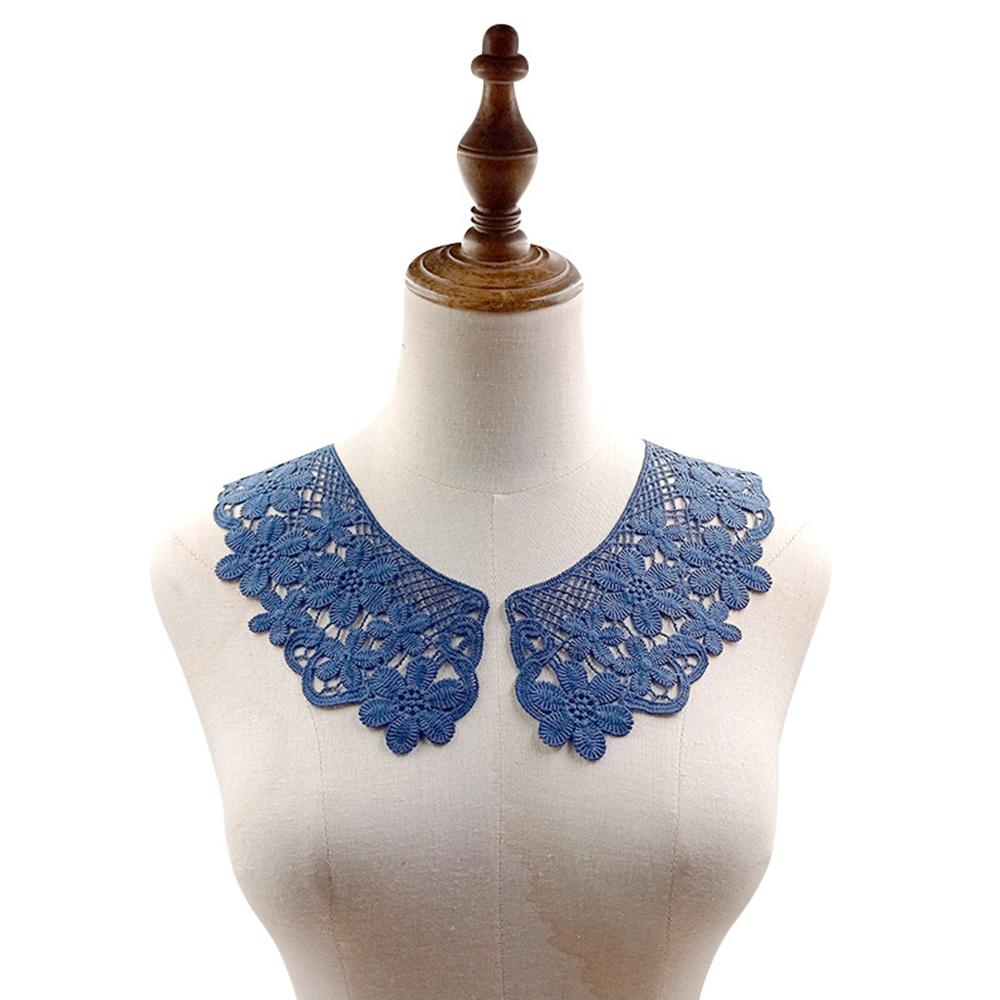 Lace Fabric Neckline Collar Detachable Fake Collar Embroidery Applique Neckline Hollow Out Diy Sewing Collar Sewing Accessories