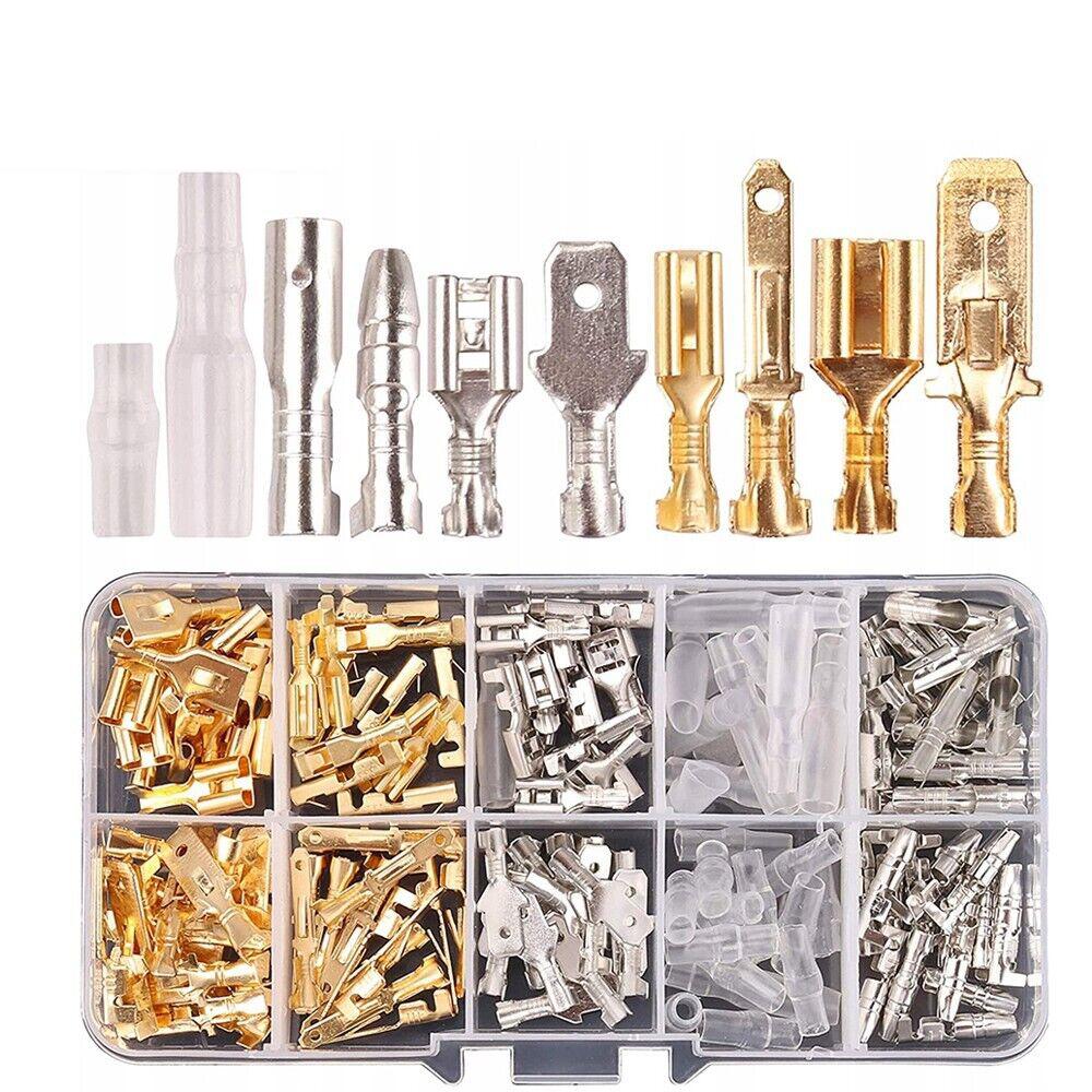 150pcs Assortment Male Female Spade Terminals Electrical Wire Crimp Connectors