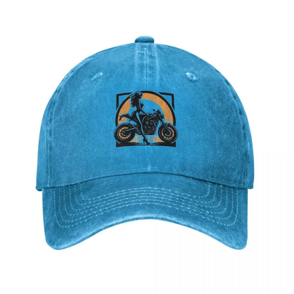 Girls Bike Life Empowering Women Riders Baseball Cap Golf Wear Trucker Hat Mountaineering Unisexs big size hat For Women Unisexs