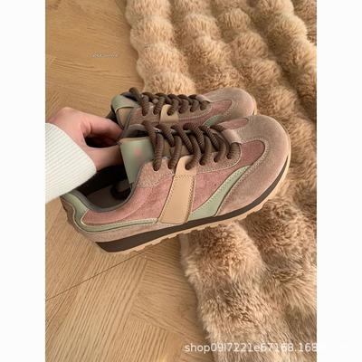 Немецкие легкие кроссовки на толстой подошве для женской осени и зимы, новые, бархатные, высокоценные, универсальные спортивные