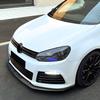 Front Bumper Lip Spoiler Diffuser Splitter Body Kits for Volkswagen VW Golf 6R Golf MK6 R 2008-2012 Modification Accessories