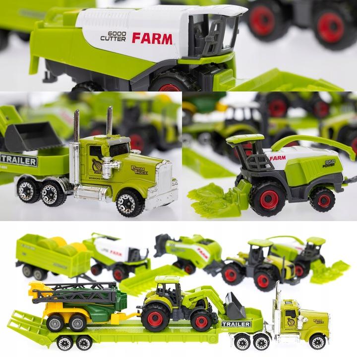 Tractor Tractor Machinery Agricultural Vehicles Harvester Large Farmer Set