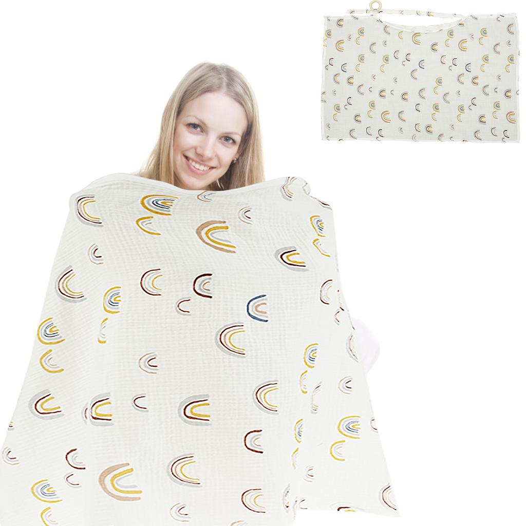 Мама Выход Покрывало для кормления грудью Мягкий Удобный Хлопок Покрывала для кормления ребенка Регулируемый Легкий Приватный Фартук для кормления 1 шт.