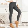 Winter Fleece Lined Leggings Women Thermal Tights Solid Color Extra Thick Fleece Lined Leggings Daily Wear