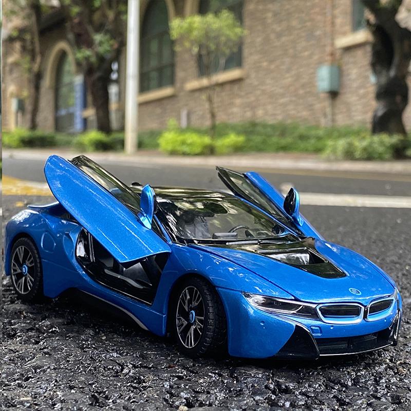 1/24 BMW I8 Supercar New Enegry Vehicle Alloy Car Diecasts & Toy Vehicles Car Model Miniature Scale Model Car for Children