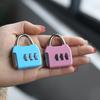 Padlock 3 Digit Password Lock Zinc Alloy Backpack Zipper Lock Dormitory Cabinet  Lock  Home