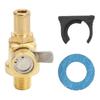 F109 Oil Pan Drain Valve Metal 1.5 Thread Quick Engine Oil Drain Switch with Straight Hose End for
