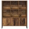 Bookshelf Set of 2 Reclaimed Wood Look 99.5 x 30 x 108 cm Engineered Wood