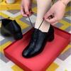 Medium Heel Women's Shoes 2025 Spring and Autumn Models Lace-up Simple Soft Sole Middle-aged Mother Thick Heel Single Shoes Mother Shoes