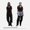 Green Belt Women's 2025 Summer Modal Cotton Wide-Leg Drawstring Cargo Pants