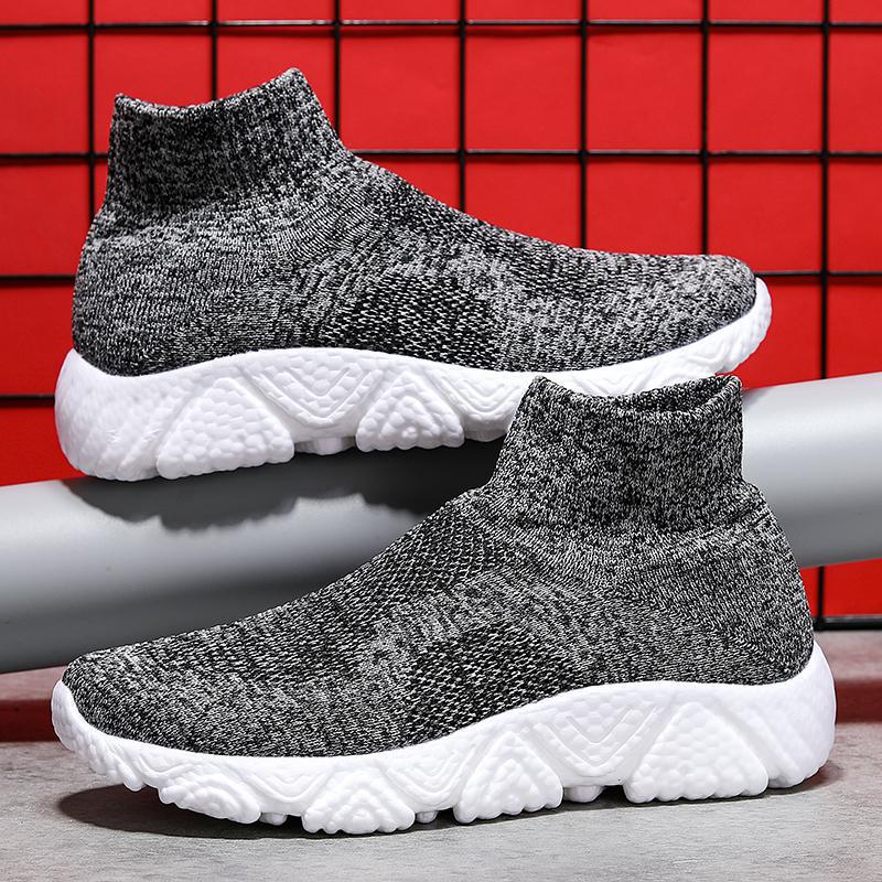 Осенне-зимние кокосовые спортивные одинарные туфли для мужчин и женщин, парные, высокие, повседневные, носки-туфли, папины туфли, большой размер, модные туфли