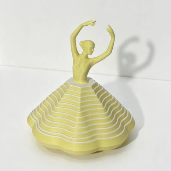 Вращающаяся балерина из 3D-печати, игрушка-спиннер, танцовщица балета, кинетическая настольная игрушка, расширенная сенсорная игрушка для снятия стресса для дома и офиса