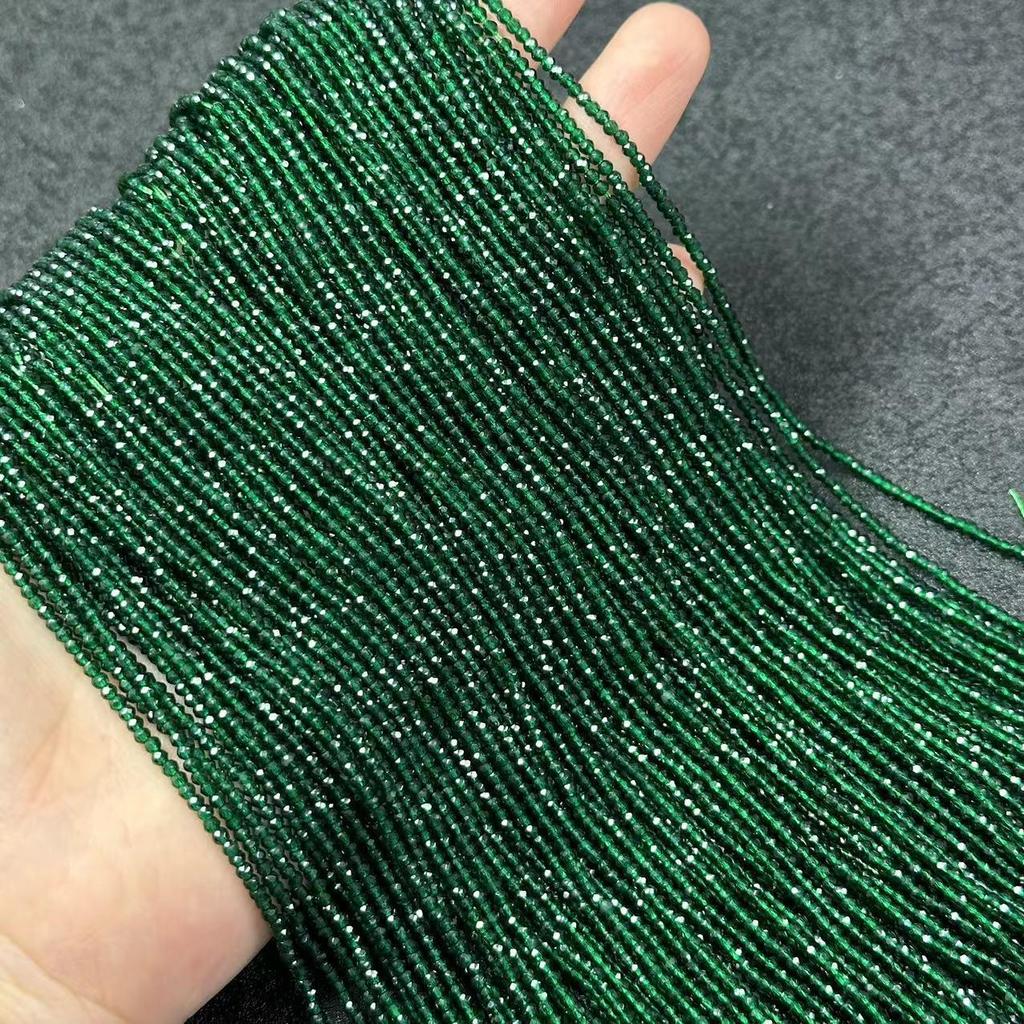 2 мм редкоземельный стеклянный кристалл граненые бусины кисточка ключица цепочка браслет ожерелье аксессуары