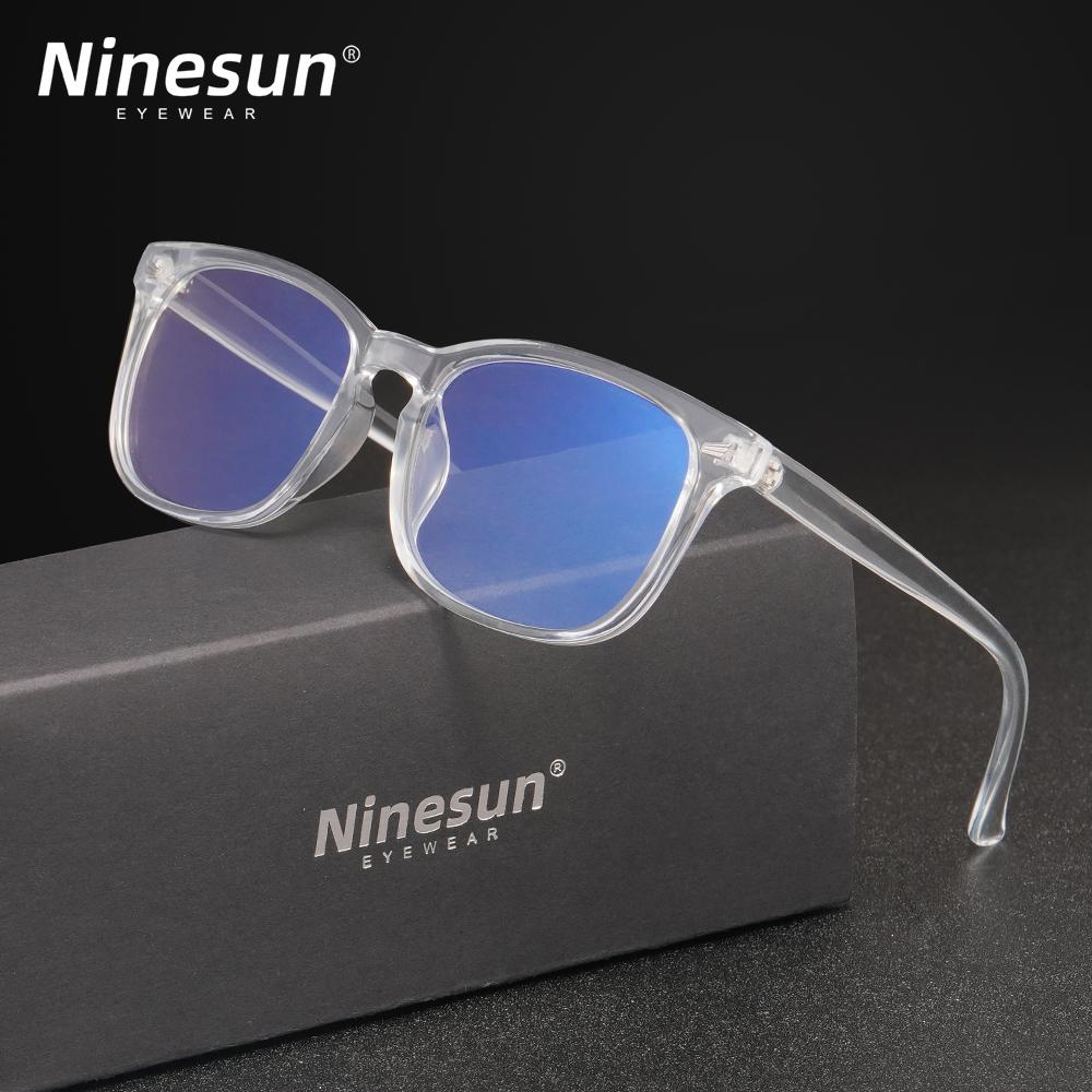 NINESUN Rectangle Blue Light Blocking Glasses Women Men Eyewear Anti Blue Ray Computer Relieve Fatigue Optical Lens Eyegalsses