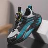 Autumn 2024 Kids' Sports Shoes: Rotating Buckle, Non-Slip, Wear-Resistant Running Shoes for Boys and Girls