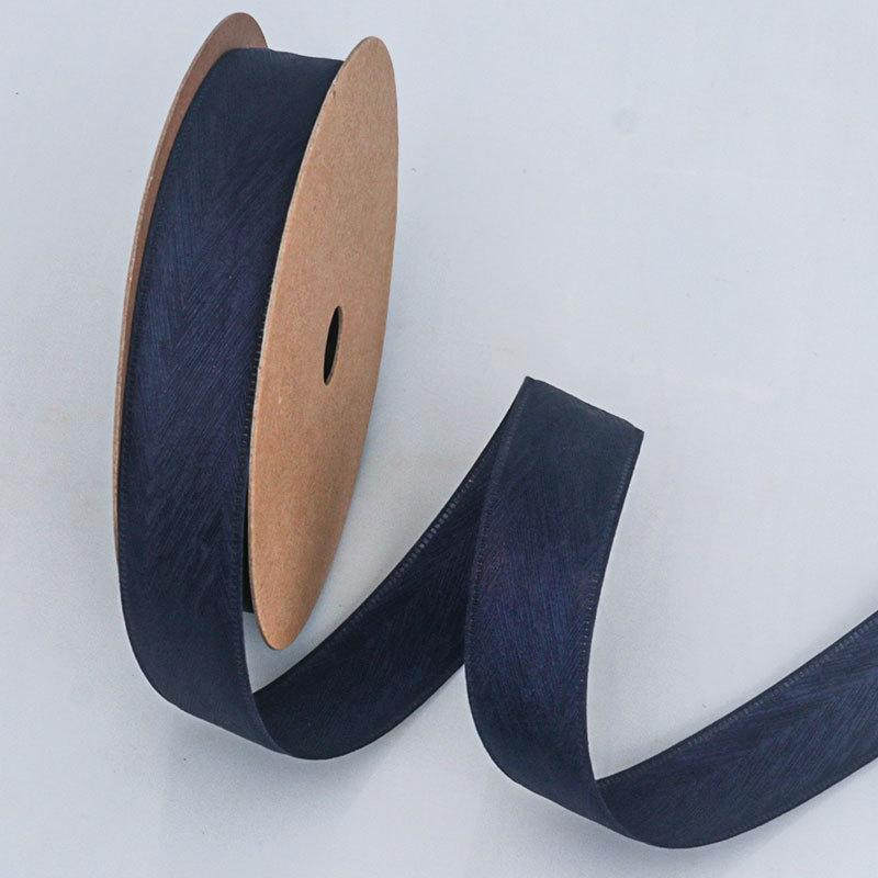 Декоративная романтическая и уютная однотонная матовая елочка из твила с узором лента ручной работы галстук-бабочка воротник для волос шляпа подарочная коробка декоративная лента