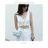 Bag Women's Style Authentic Leather Fashionable Diamond-shaped Square Fat Chain Single-shoulder Crossbody