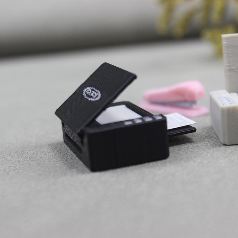 1:12 Миниатюрных реквизитов для офисной сцены - Реалистичная модель принтера для кукол BJD