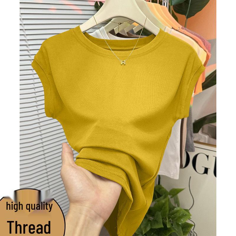 Stylish Women's Summer Cap Sleeve Slim Fit Top