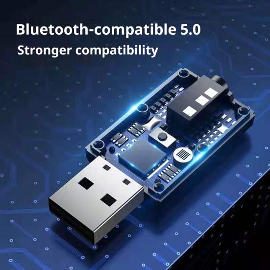 Bluetooth-совместимый автомобильный аудиоконвертер-передатчик с чистым звуком, Plug-and-Play, широкая совместимость, универсальный аудиоадаптер
