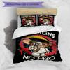 Gremlins Ban Design Bed Bedding Set 1 Duvet Cover + 2 Pillowcases Soft Breathable Household Bed Linens