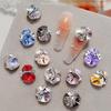 Роскошные Квадратные Аксессуары для Маникюра с Ручной Работой из Нагроможденных Страз - Супер Блестящий Кристальный Дизайн Ногтей