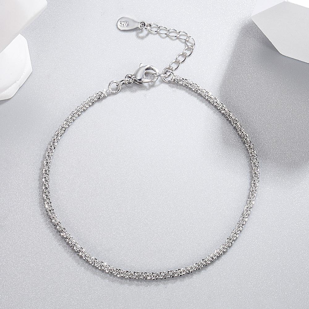 925 Silver Bracelet Sparkling 18k Gold Bracelet For A Woman's Engagement Party Jewelry Gift