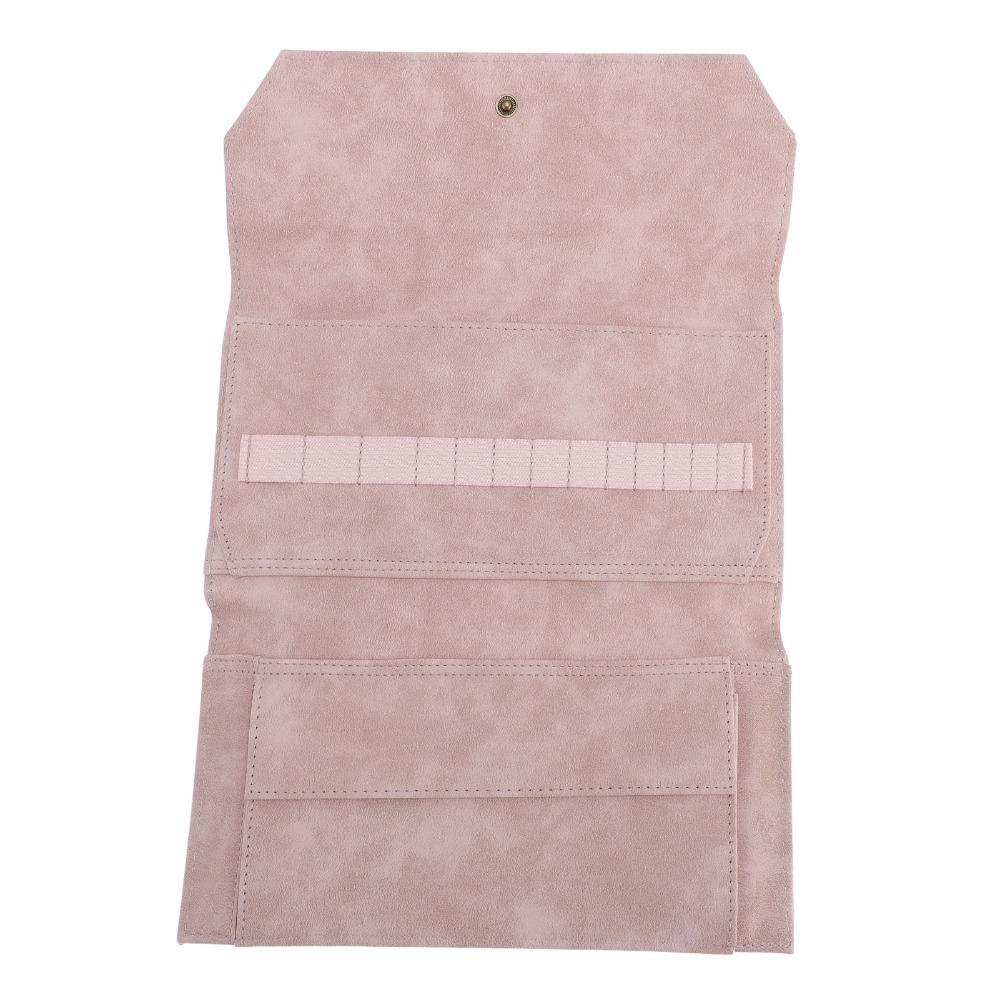 PU Leather Knitting Needle Storage Bag Roll Up Design Knitting Tool Organizer Travel Use