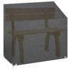Garden Bench Cover with 8 Eyelets 130 X 70 X 70 88 Cm Polyethylene