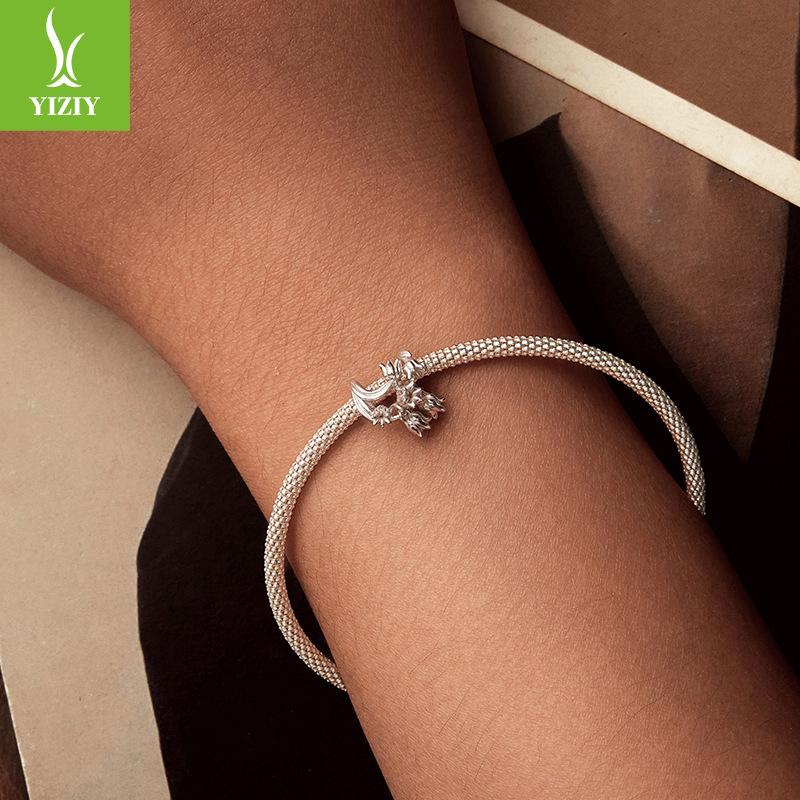 Шарм из стерлингового серебра 925 пробы «Ландыш», бусина, аксессуары