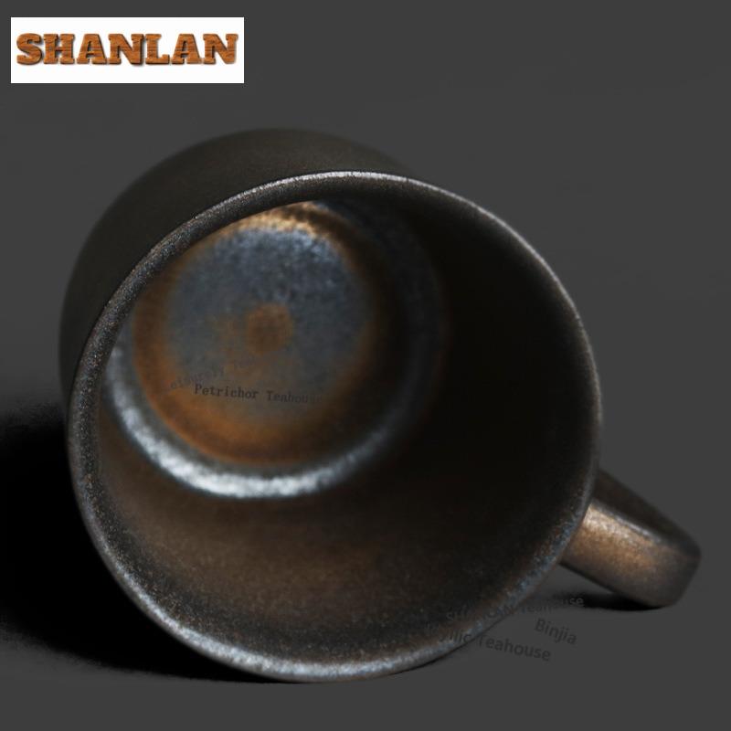 280ml Kiln Fambe Black Gilt Coffee Mug Beer Cup Afternoon Tea Mug Wine Beer Bottle Office Water Cup Drinkware Decoration Gifts